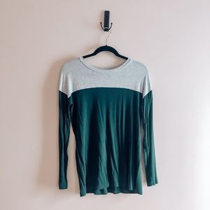 Long Sleeve Color Block Shirt